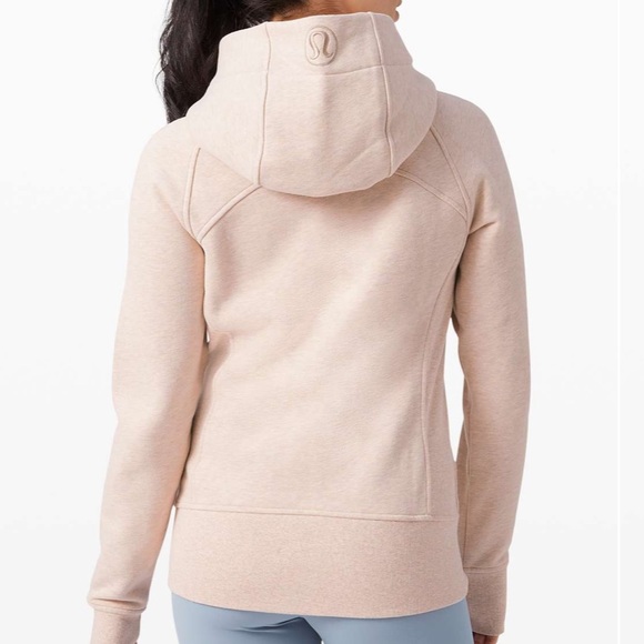 Lululemon Scuba Hoodie Light Cotton Fleece Full Zip Jacket Misty Pink 8 - Picture 3 of 14